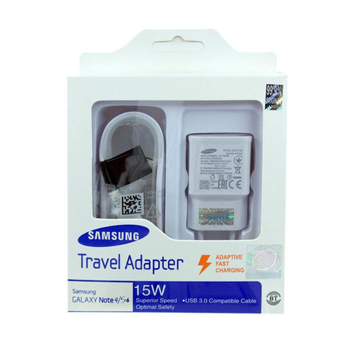 15W Fast Charger + Micro USB Cable (US plug) black/white