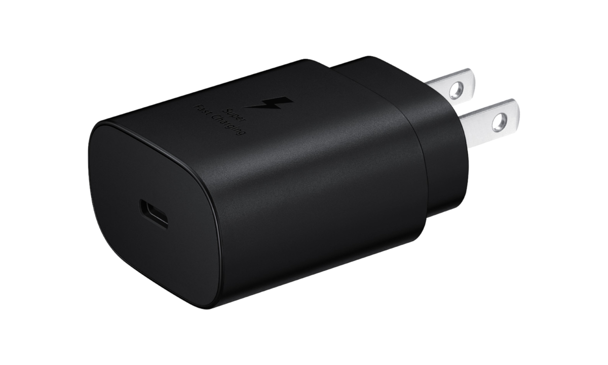 TA800 Samsung 25W travel Adapter Charger (US plug) Black and white