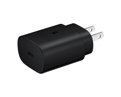 TA800 Samsung 25W travel Adapter Charger (US plug) Black and white